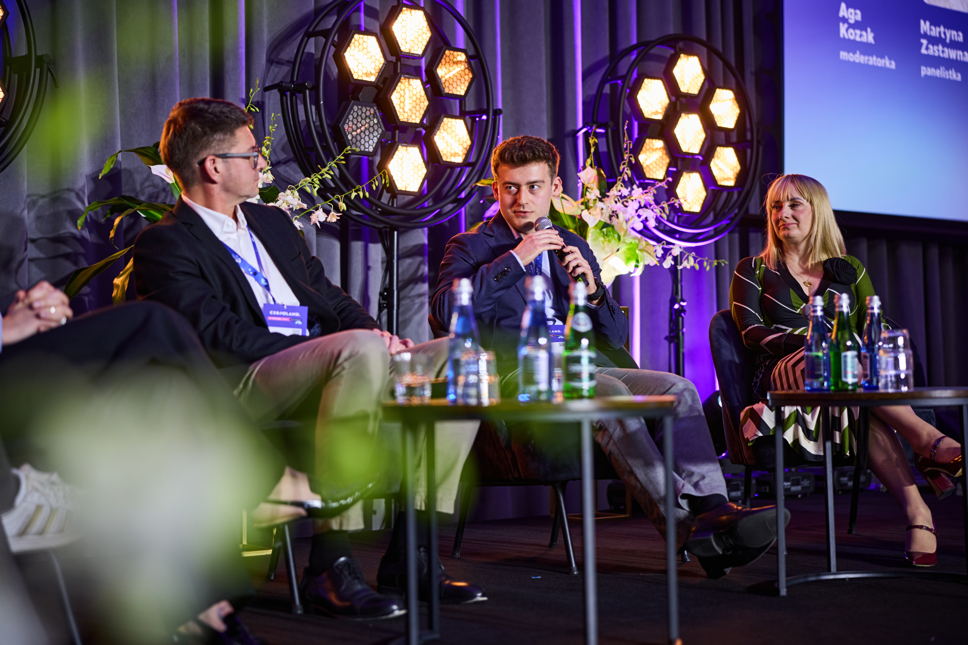Kamil Godawski podczas panelu Poland Business Run