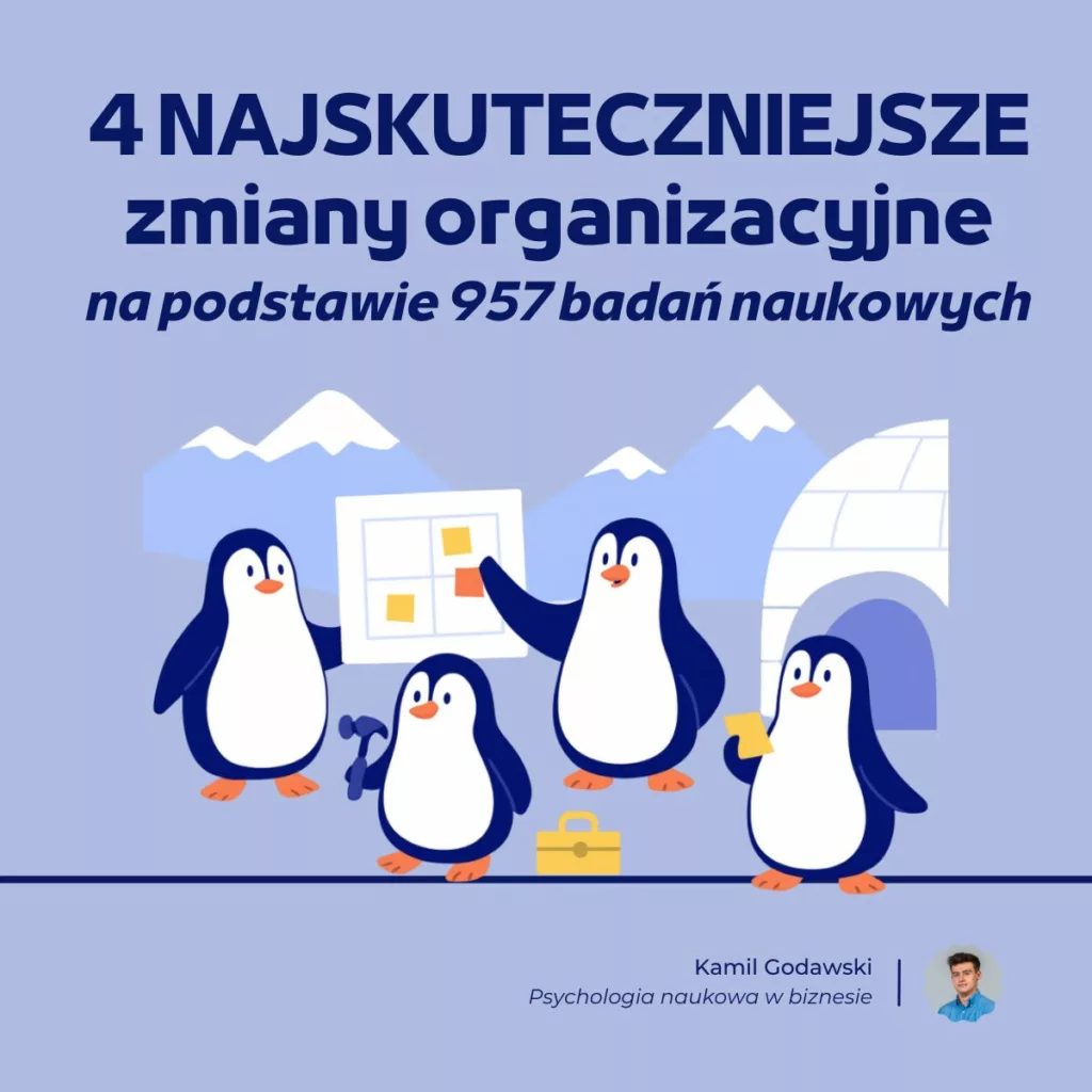 4 NAJSKUTECZNIEJSZE zmiany organizacyjne, które możesz wdrożyć